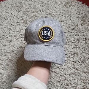 Unisex Silverwave USA Baseball Cap Hat Grey Wool Blend Front Patch Slvr Wv OS